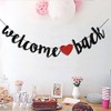 Welcome Back Banner Black Back to School Party Hanging Banner