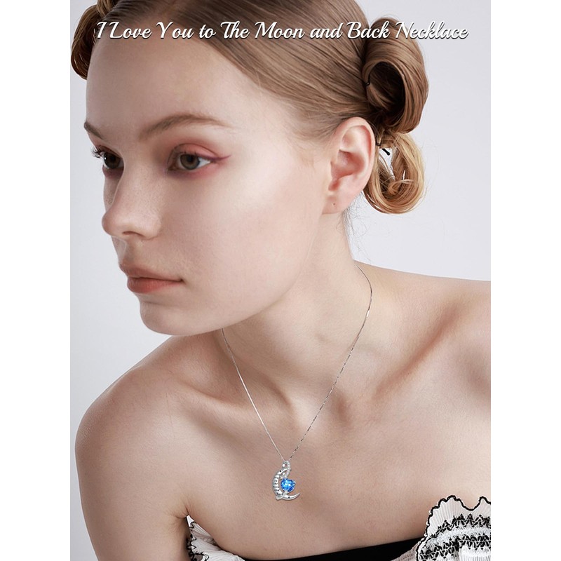 TOUPOP I Love You to The Moon and Back Necklace