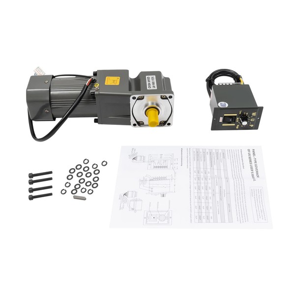 AC Gear Reduction Motor, 120W 30K 110V Electric & Variable