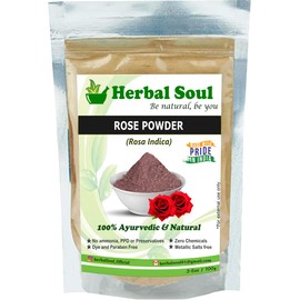 Herbal Soul Combo Of Rose Powder + Orange Peel Powder + Bhringraj Powder (300 gm)