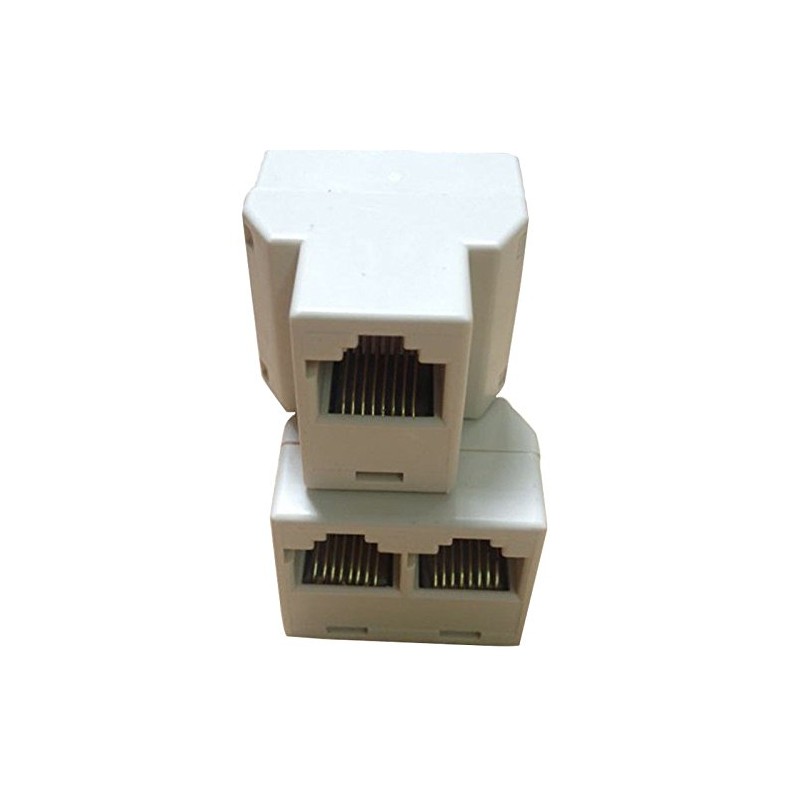 VizGiz 4 Pack RJ45 Splitter Connector Adapter 1 to 2