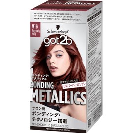 【got2b】 Bonding Metallics Hair Color Burgundy Ruby (Metallic Color / Bleach-on Color) 1 piece (x 1) Medical External Product
