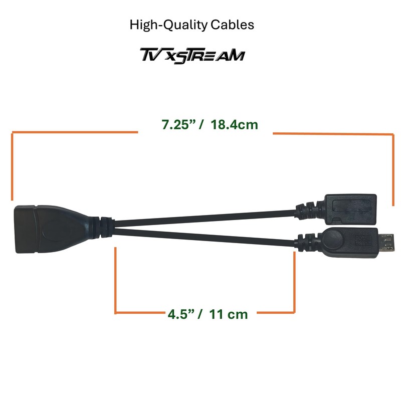 OTG Power Cable for Firestick 4K/4K Max/Lite/Cube/2nd Gen - High-Speed