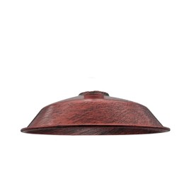 Retro Ceiling Light Pendant Light Metal Lampshade Modern Industrial Vintage Look Lampshade (Rustic Red)