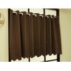 Katenya Outlet Flameproof Blackout Class 1 Cafe Curtain [Piti] Walnut