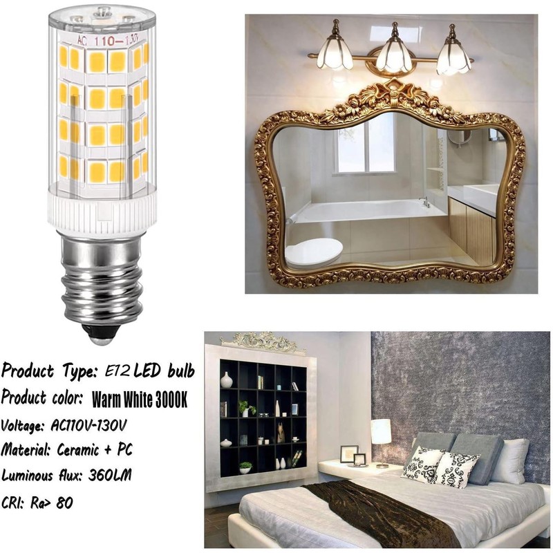 E12 Led Light Bulb 4W Equivalent 40W C7 Replacement Bulbs