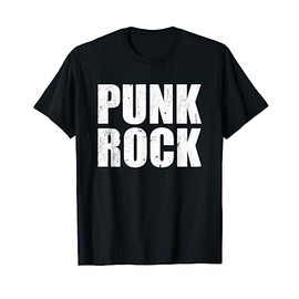 PUNK ROCK Distressed Vintage Style T-Shirt