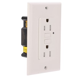 Leakage Detection Outlet Gfci Outlet Gfci Plug Outlet Plug Rv Electrical Outlet,LD‑3008C GFCI AC125V 15A Switch Socket Ground Fault with Screws for Shopping Mall for Home