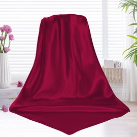 35'' Large Satin Head Scarf, Pirate Head Scarf, Silk Hair Scarf Bandanas Sleeping Head Wraps for Women and Men