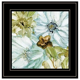 Trendy Decor4U Sea Glass Garden I by JG Studios Printed Wall Art, 15 inch x 15 inch, White