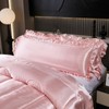 Satin Queen Comforter Set Silk Like Satin Bedding Set Hotel