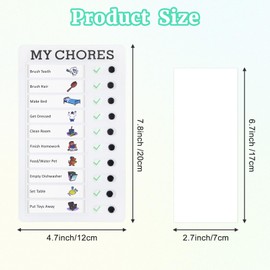 4 Pcs Chore Chart for Kids Multiple Kids, Chore Board Visual Schedule Daily Routine Chart for Kids, Checklist Chore List Planning Boards to Do List, ADHD Planner ADHD Tools for Adults