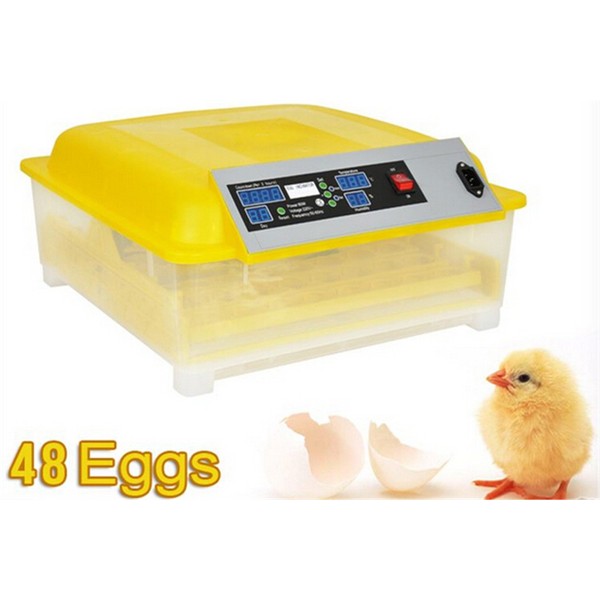 Generic Egg Incubator Hatcher 48 Digital Clear Temperature Control Automatic