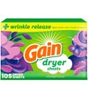Gain dryer sheets, 105 Count, Moonlight Breeze Scent, Laundry Fabric
