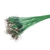 Fishing Wire Leader, Swivels Snap 100PCS Protective Fishing Leader for