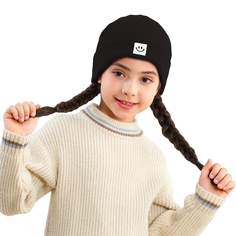MaxNova Kids Beanie 3-8 Years Black
