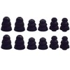 Motanar Triple Flange Ear Tip, 6 Pairs S/M/L Size Triple