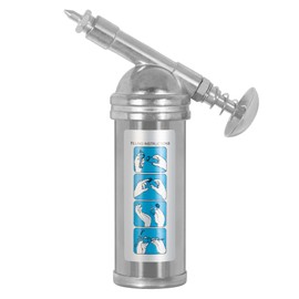 CyclingDeal - Mini inyector de pistola de grasa de calidad con boquilla de aguja, 80 c.c. Dispensador compacto con mango de pistola pequeño de 3 onzas, inyector de operación con una sola mano con boquilla de aguja
