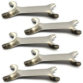 5Pcs Cheek Retractors Dental Orthodontic Lip Mouth Opener Double Headed Stainless Steel