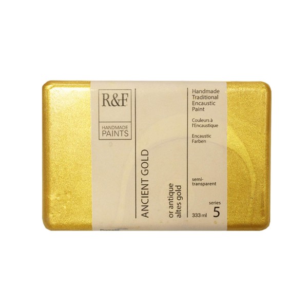R&F Artist Encaustic Paint, Ancient Gold, 333 ml
