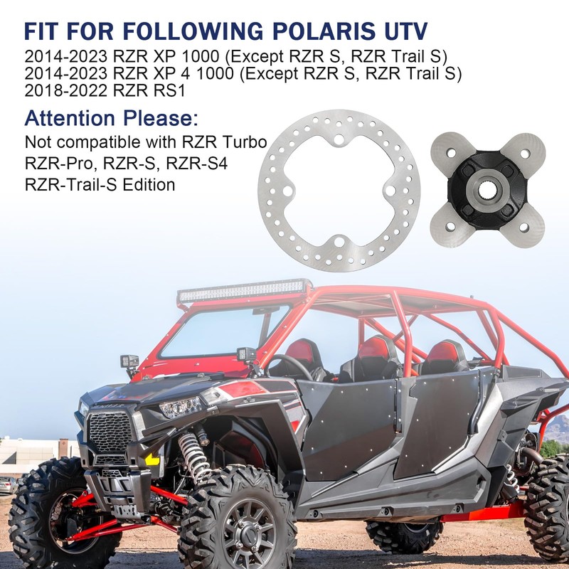 RALBDX Front/Rear Wheel Hub Bearing Studs Brake Rotor Compatible With