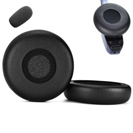 V-MOTA Replacement Ear Pads for BlueParrott B250-XTS 204123 B250-XT Car Headset, Premium Leather Cushions (Black 1 Set)