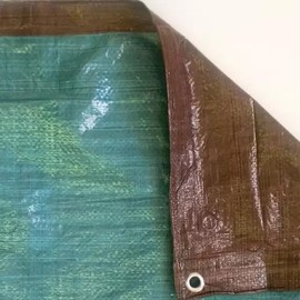 Tarps Now Utility Plastic Tarp (Poly Tarp) 10x20 ft - 6 MIL Medium Duty Waterproof Cover | Multipurpose Tarp with Rustproof Grommets & Reinforced Rope Hems | Ideal for Roof Repairs, Landscaping -Brown