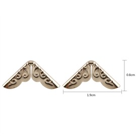 100Pcs Metal Book Corner Edge Safety Protector Cover Guard for Scrapbooking Album Menu Folder