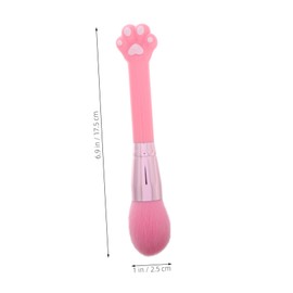 TOVINANNA Travel Makeup Brushes Cute Cat Design Handle Powder Blush Brush for Loose Powder Foundation Stylish Makeup Tool