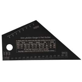 Ocnvlia Fret Levelling Tool Guitar Bass Neck Fretboard Measuring Ruler Stainless Steel Fret Rocker Guitar Luthier Tool