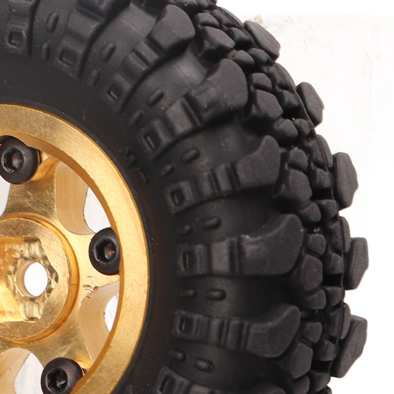 1 Inch RC Tires Brass Wheel Hub Rubber RC Car