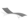 Modway Glimpse Aluminum Mesh Outdoor Patio Poolside Deck Chaise Lounge