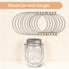 8 Pack Mason Jar Wire Hangers, Mason Jar Handle &