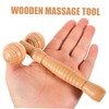 minkissy 3Pcs Wooden Massage Roller Neck Shoulder Back Foot Relief