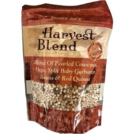 Trader Joe's Harvest Blend of Pearled Couscous, Orzo, Split Baby Garbanzo, Beans & Red Quinoa, 16 oz (Pack of 1)