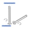 sourcing map 10Set M4x30mm 304 Stainless Steel Cylindrical Shaft Snap