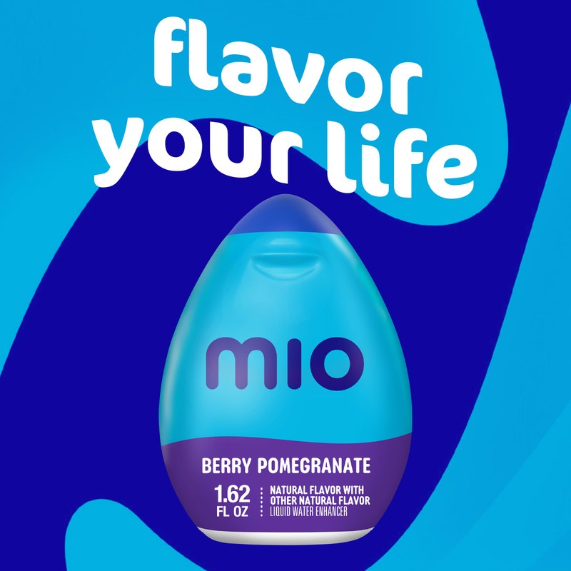 Mio Liquid Water Enhancer, Berry Pomegranate, 1.62 OZ, (Pack of