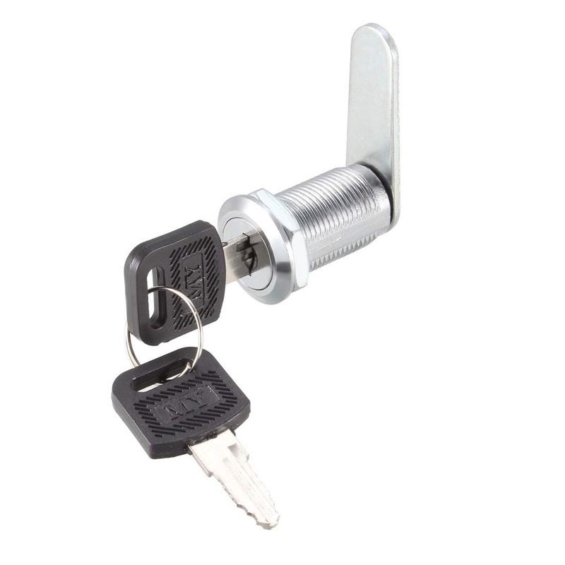 sourcing map Cam Lock 1-1/8" Cylinder Length Cabinet Locks with