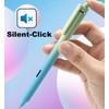 Archic Silent-Press Retractable Ballpoint Black Gel Ink Pens 0.5mm Gradient