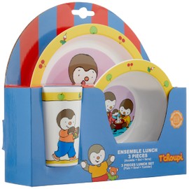 Fun House - Conjunto de almuerzo 1 vaso, 1 plato, 1 plato 1383-N