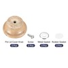 sourcing map Universal Pot Lid Knob, Wooden Replacement Knob 49x26mm