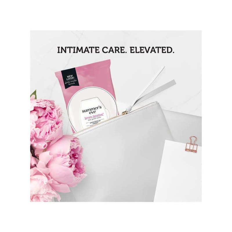 Summer's Eve Cleansing Cloths for Sensitive Skin, Simply Sensitive 32