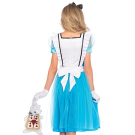 Leg Avenue Women's Classic Alice Costume, Blue/White, Small