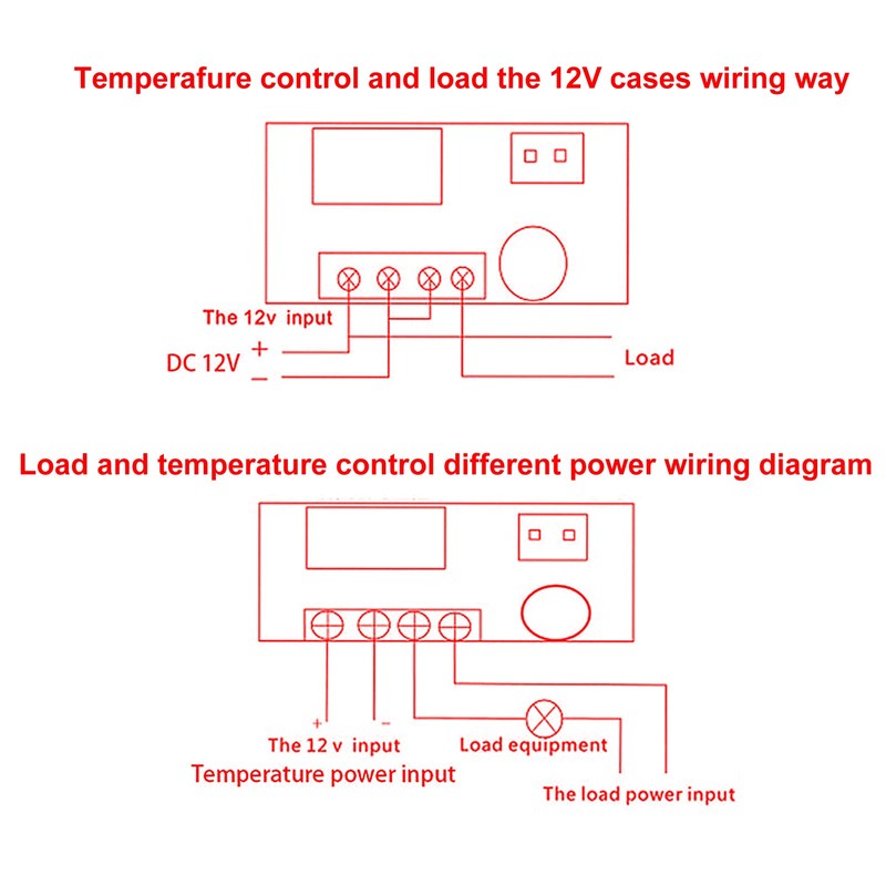 DWEII 3PCS DC 12V Electronic Temperature Controller Programmable -50 to