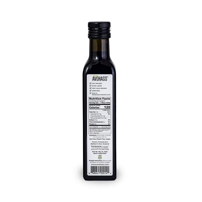 Avohass New Zealand Chili Extra Virgin Avocado Oil 8.5 fl