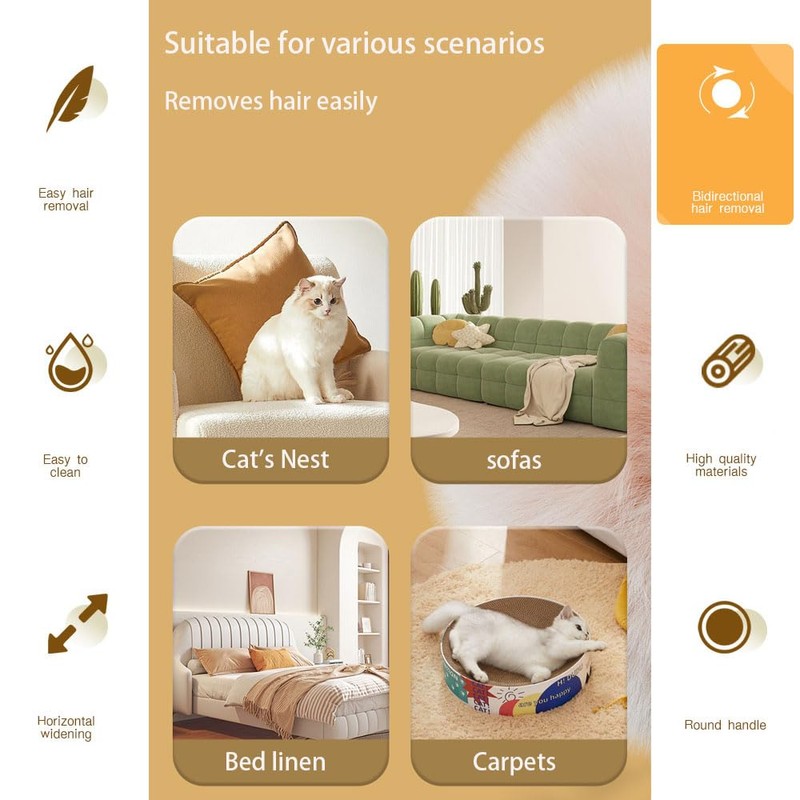 MSLSOZ Tierhaarentferner,wiederverwendbar-Katzenhaarentferner und Hundehaarentferner Geeignet für Kleidung, Sofas, Teppiche -1