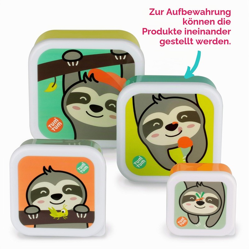 TUM TUM Children's Lunch Box Set – Square Lunch Boxes