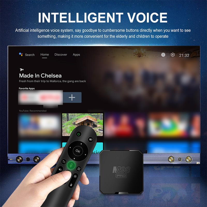 TVBOX 4K Android 10 2023 Powerful Storage Capacity Wireless Connection