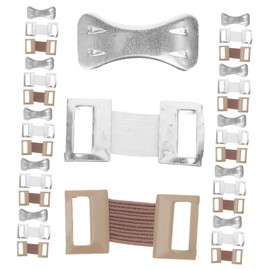 Healeved 200sets Metal Bandage Clips Reusable Elastic Bandage Fasteners Hooks Includes and Skin Tone Clips for Daily Use