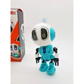 General NEW IN BOX SMART MINI ROBOT TALKING POSABLE BODY KIDS TOYS DURABLE DIE-CAST Blue